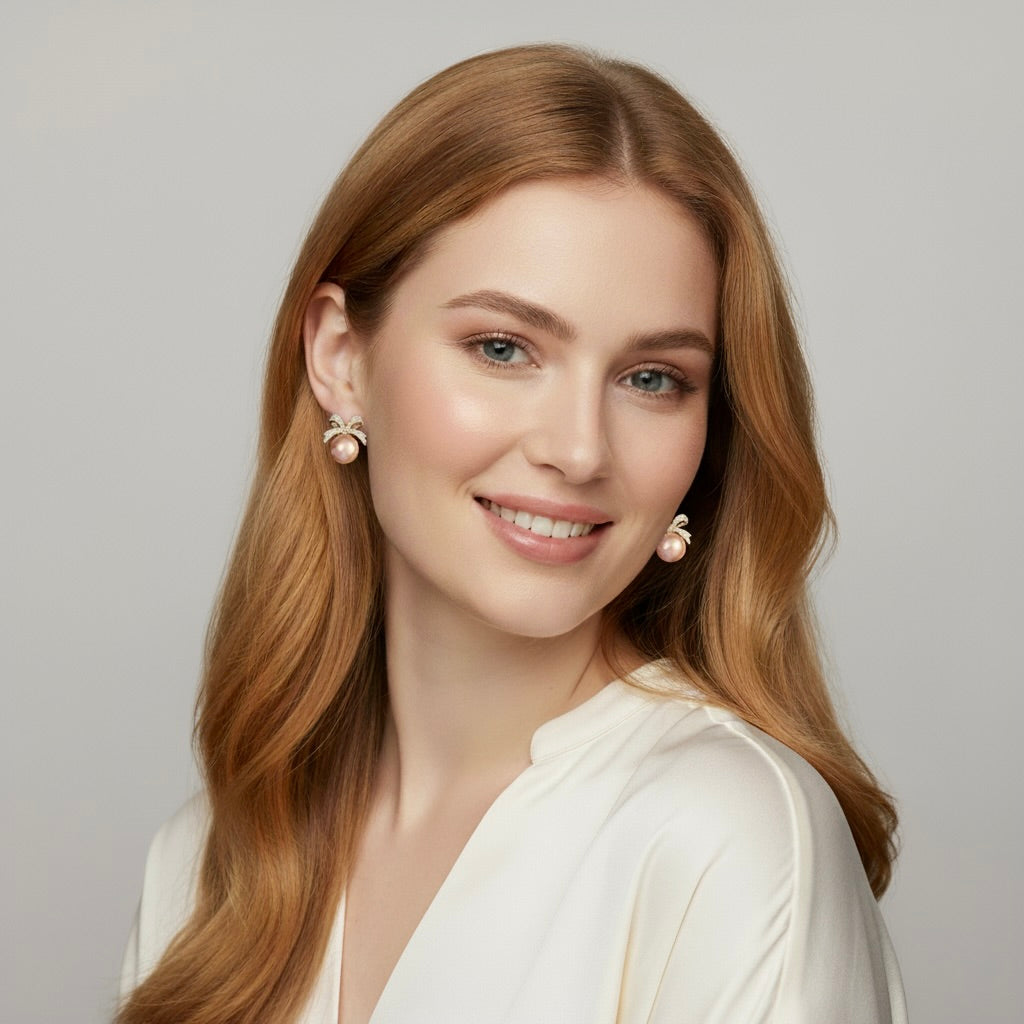 Lace with Pearl Earrings