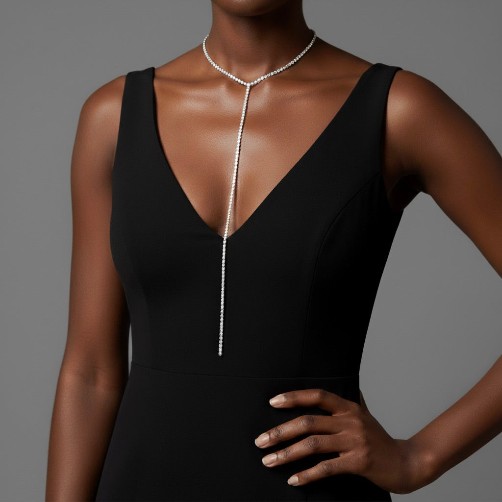 Silver Long Tassel Pendant