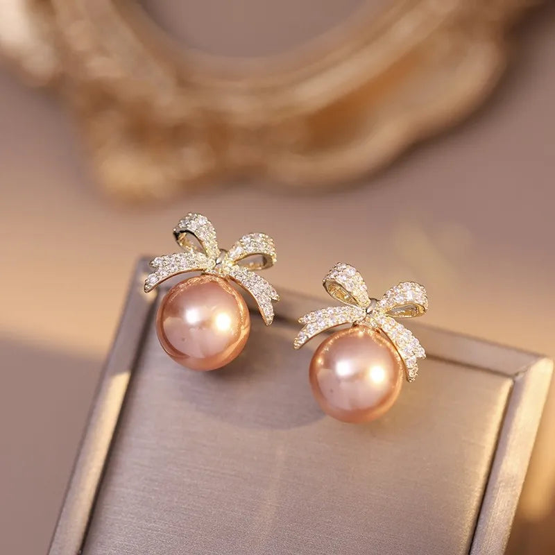 Lace with Pearl Earrings