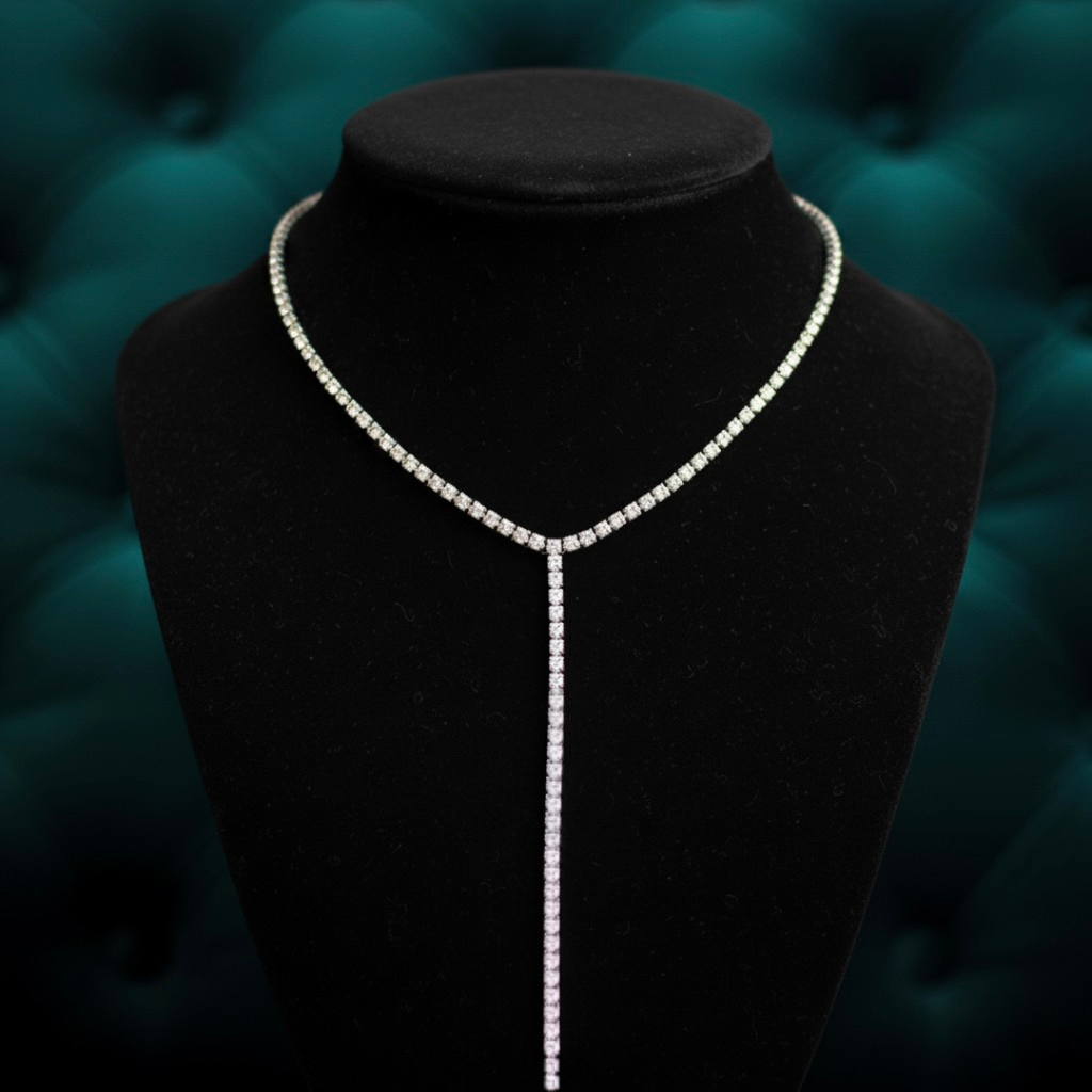 Silver Long Tassel Pendant