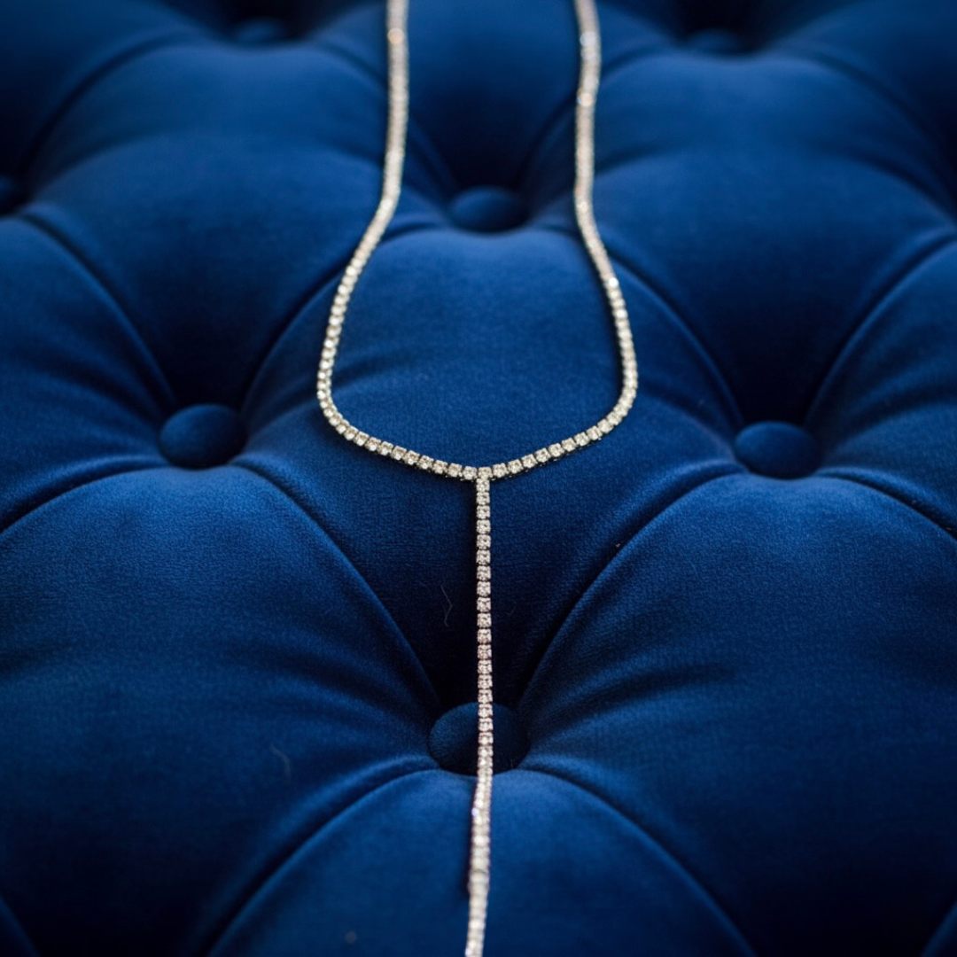 Silver Long Tassel Pendant